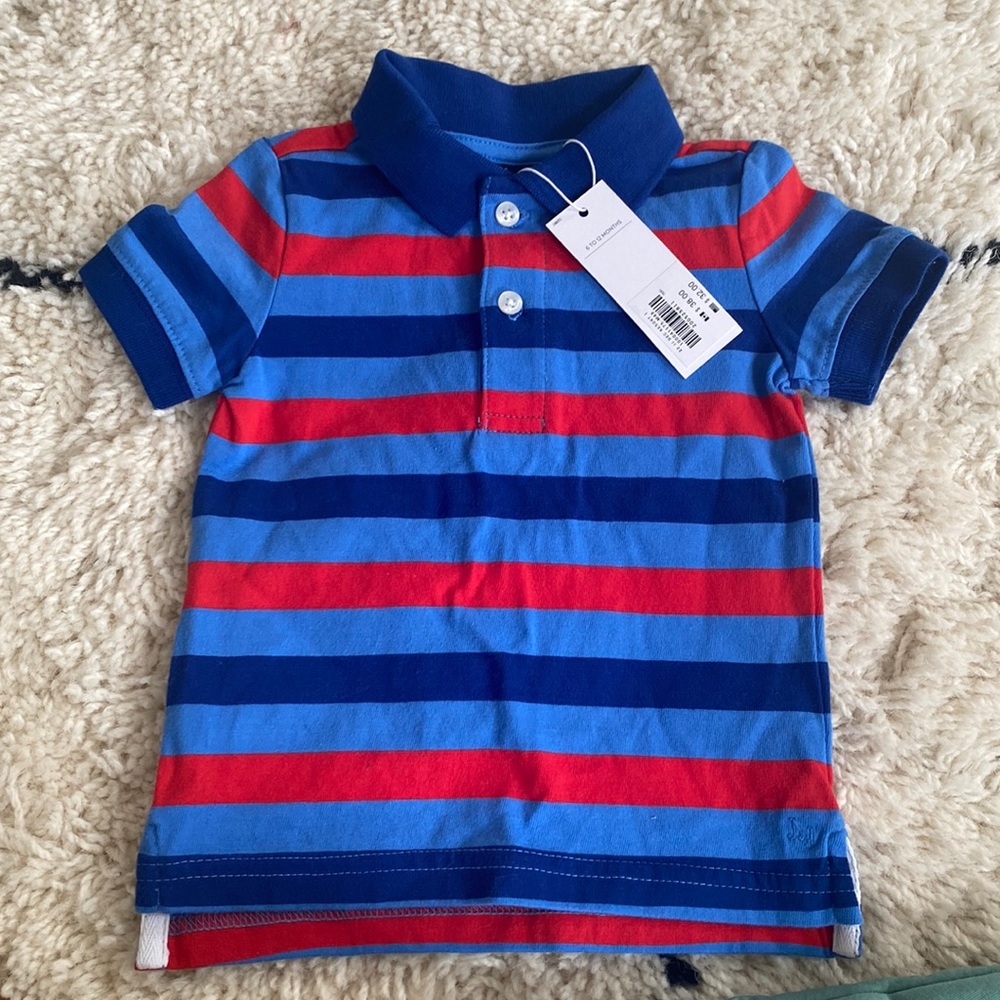 NEW! Janie & and Jack Polo Sz: 6-12 Months